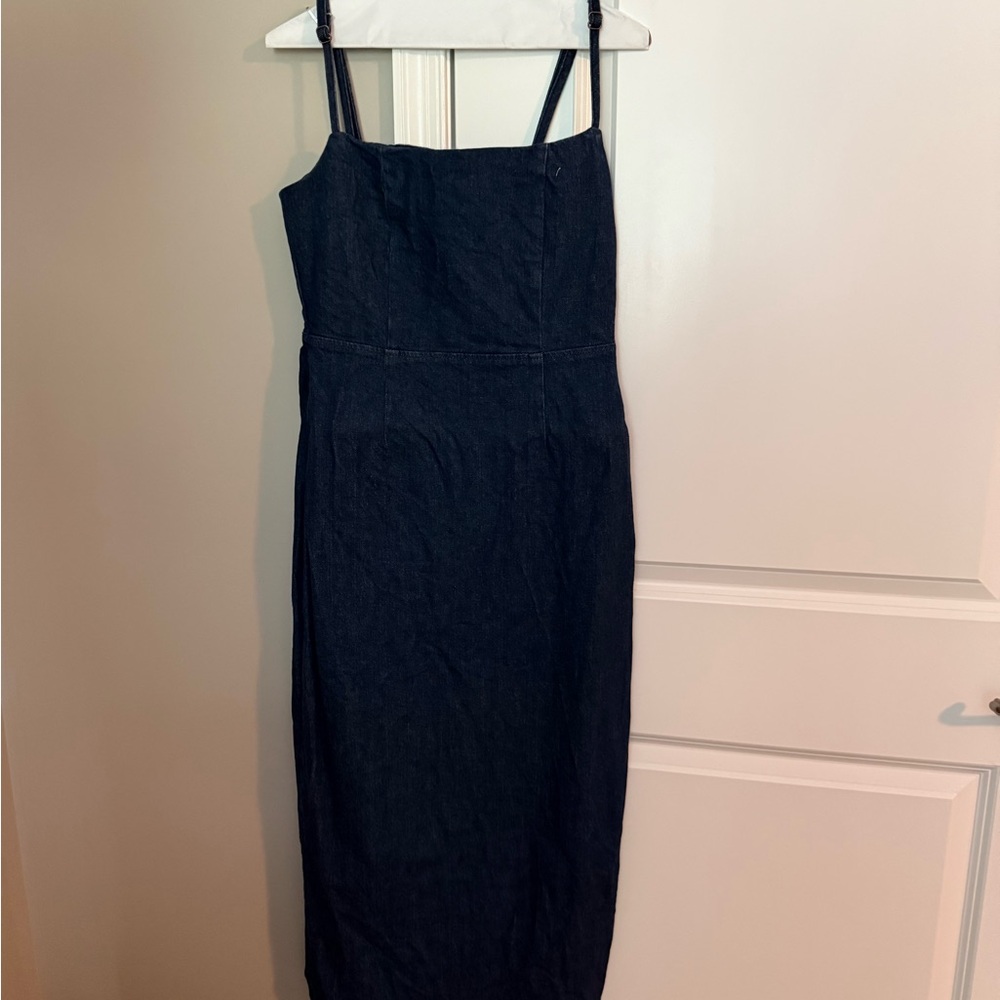 Reformation size 8 denim Midi Dress - Picture 5 of 7